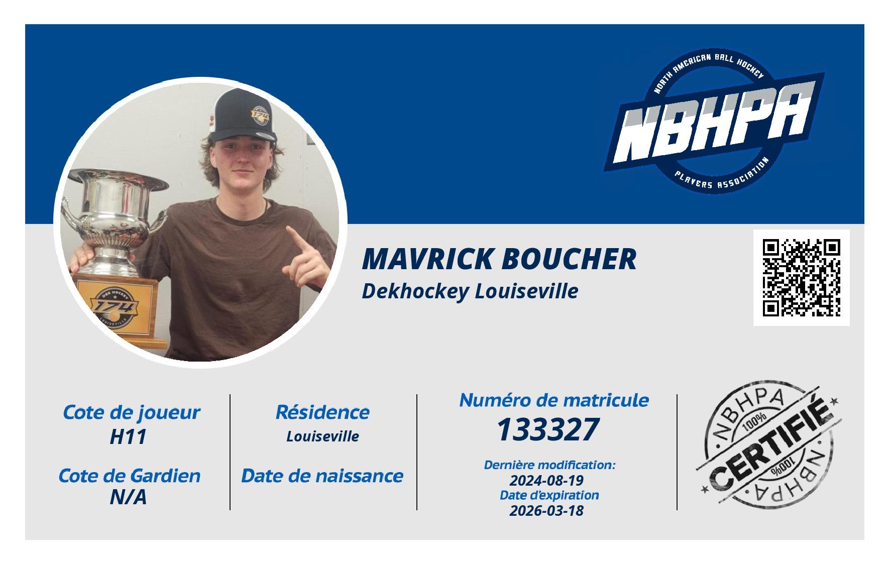 Mavrick Boucher