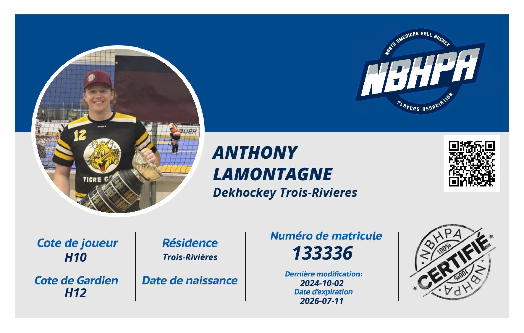 Anthony Lamontagne