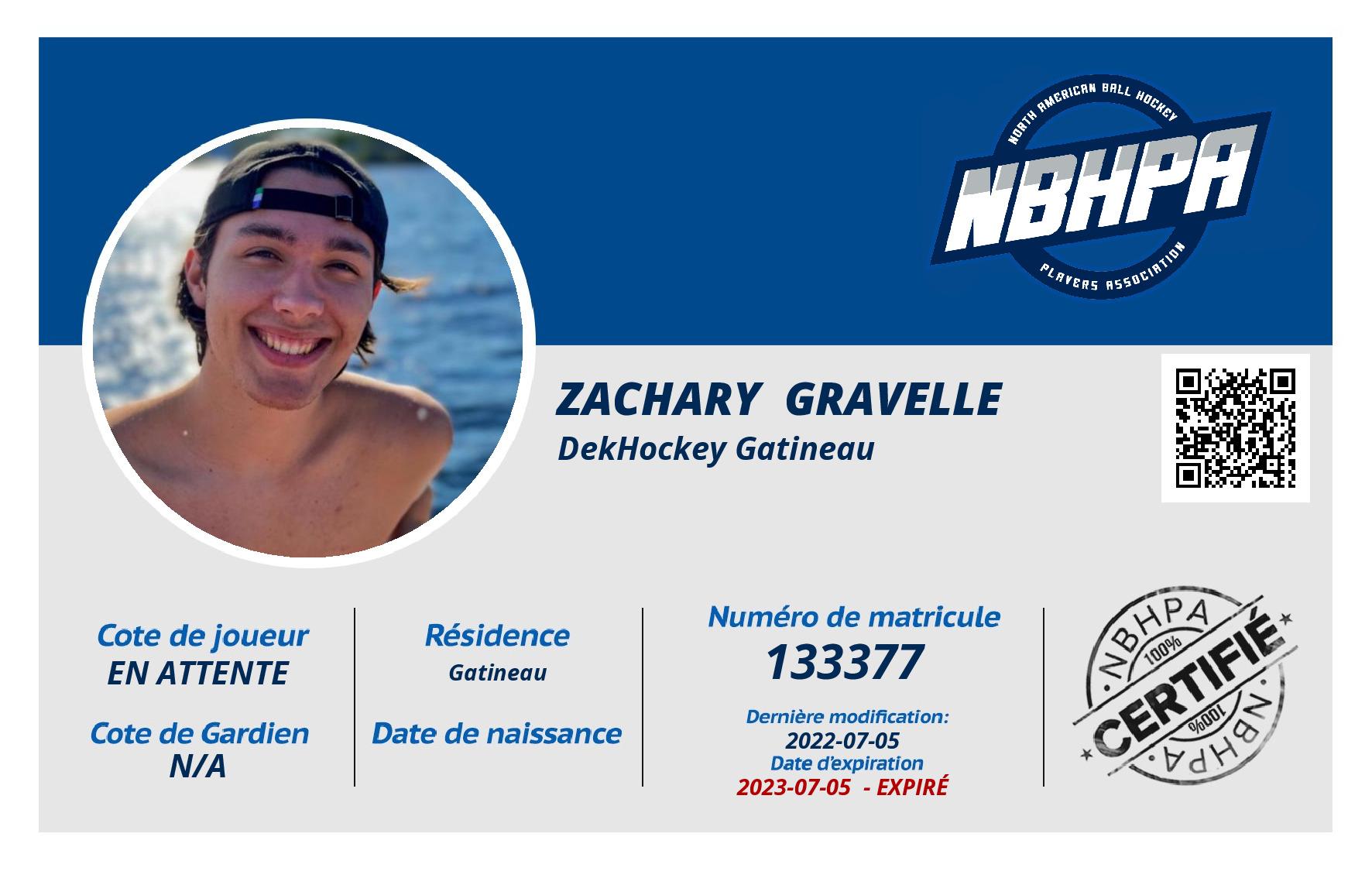 Zachary  Gravelle