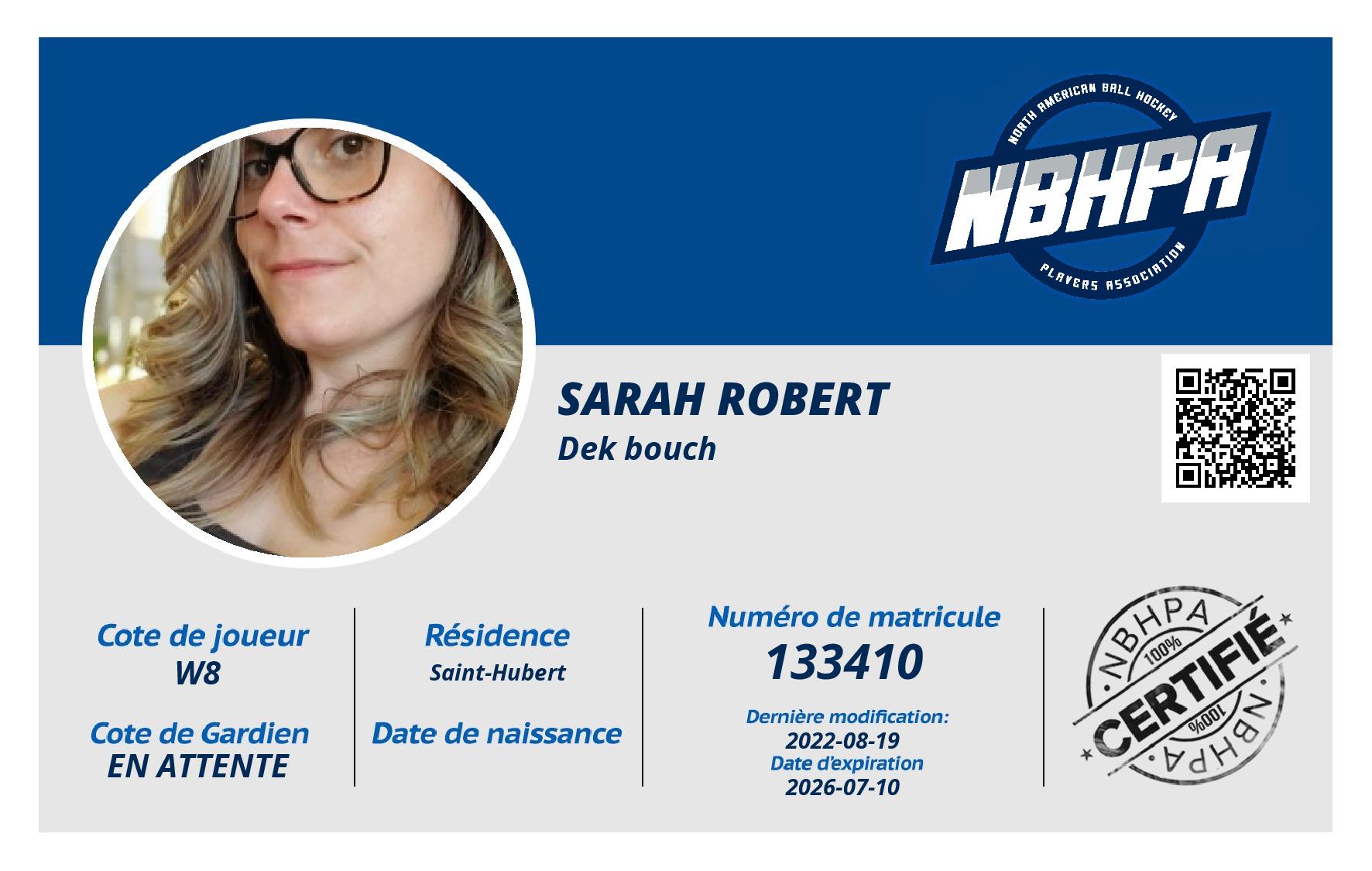 Sarah Robert