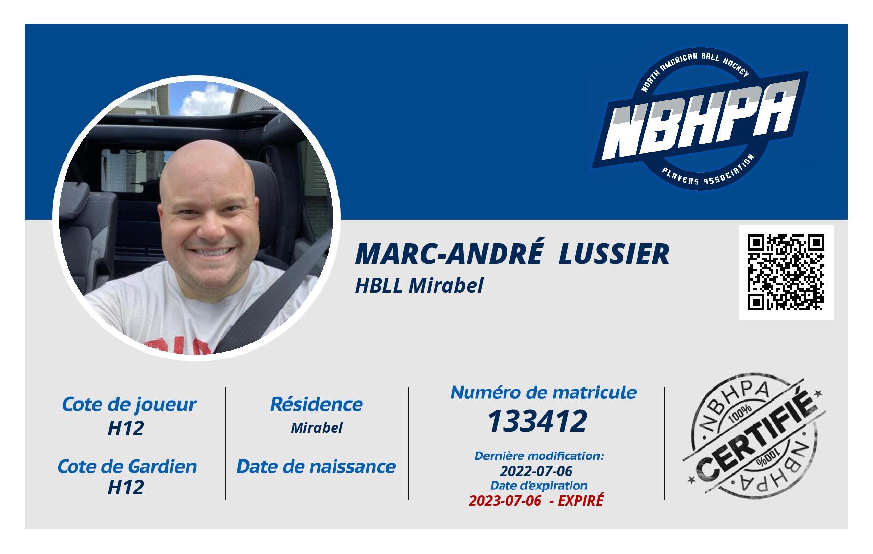 Marc-André  Lussier 