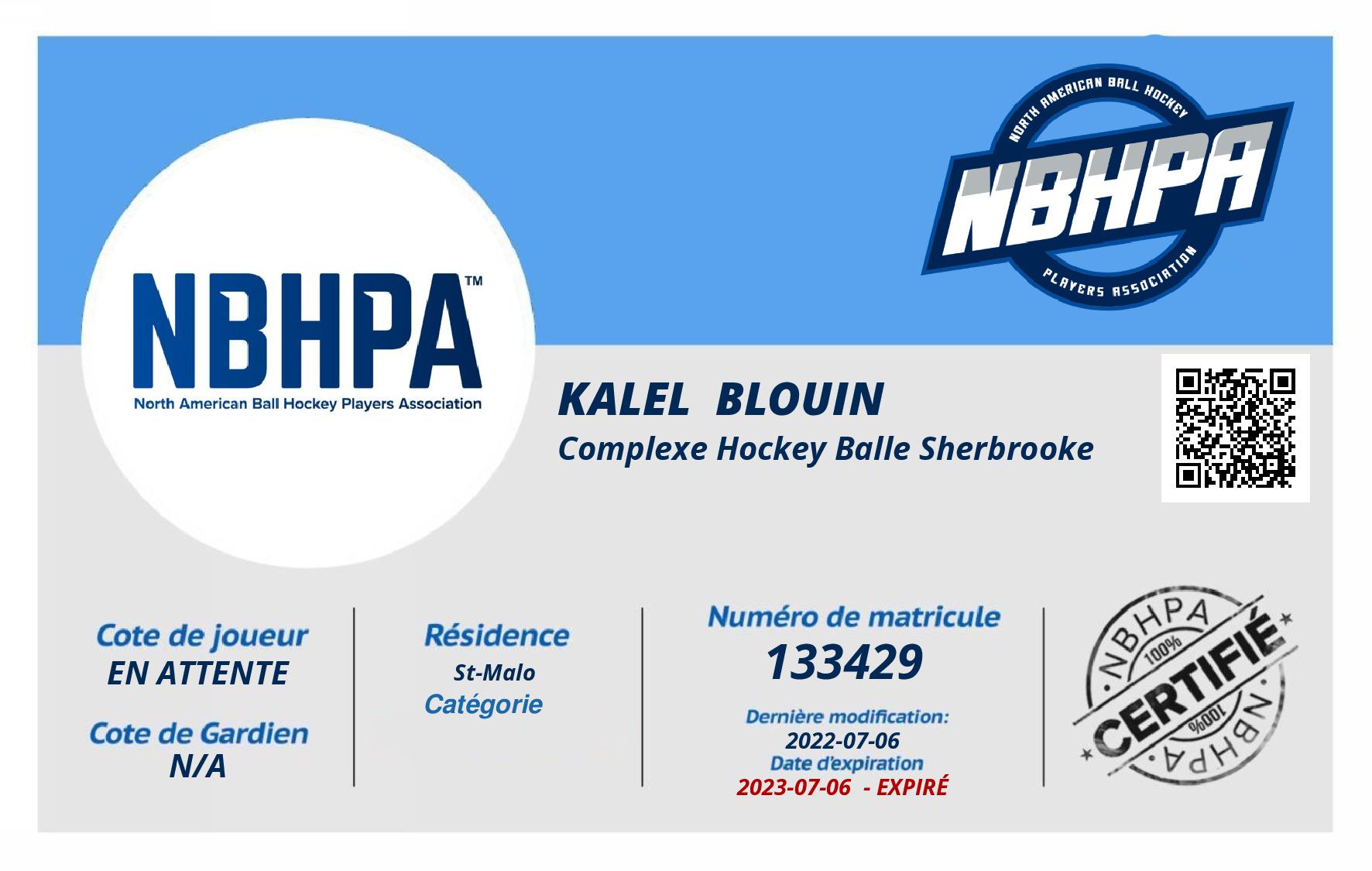 Kalel  Blouin 