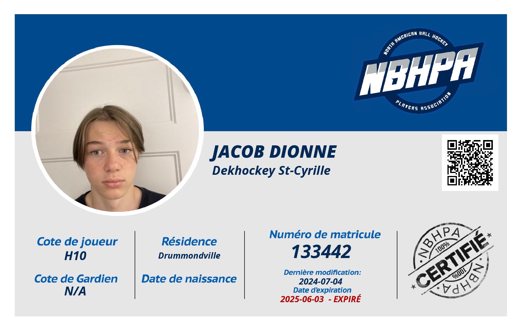 Jacob Dionne