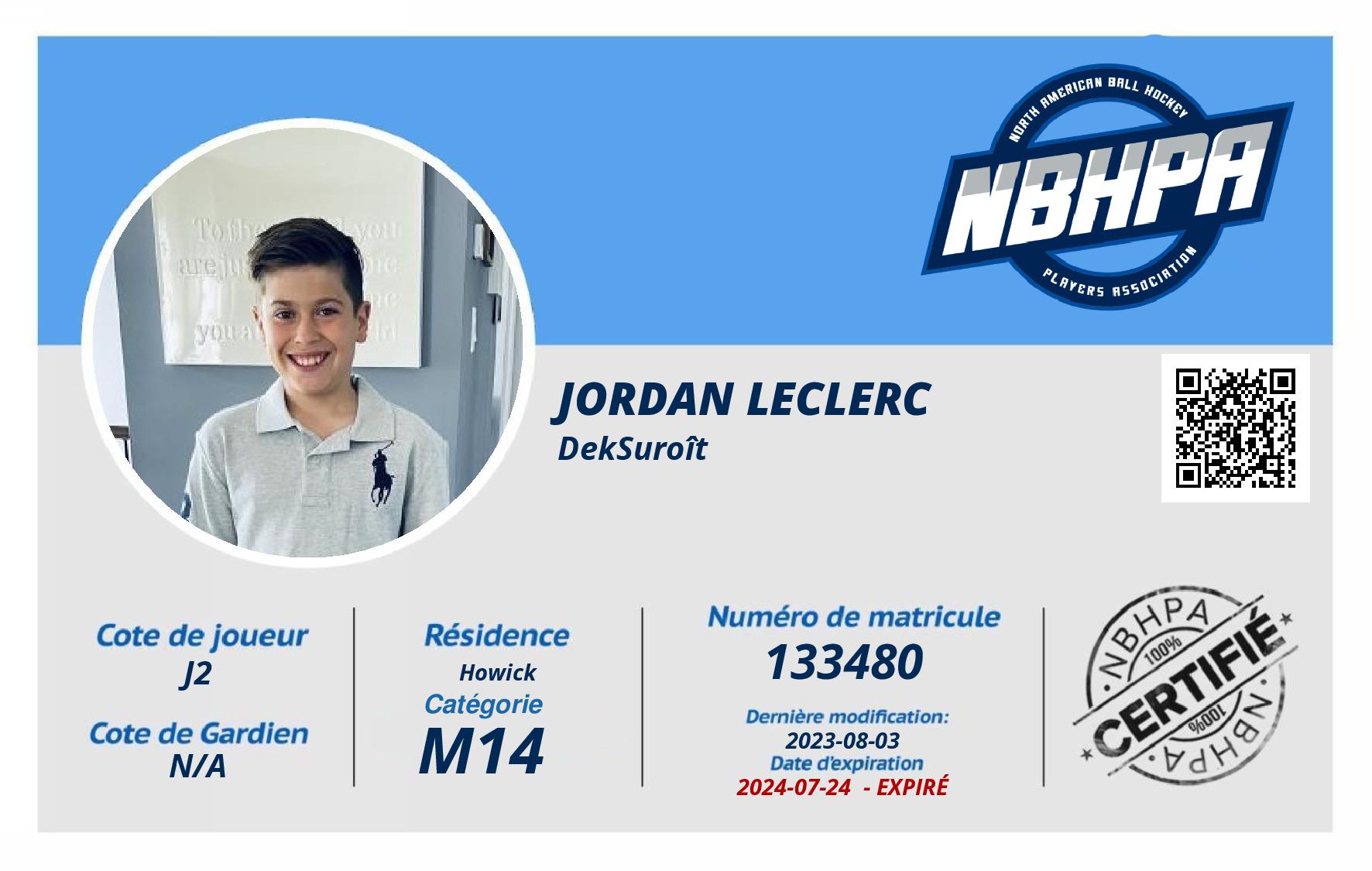 Jordan Leclerc