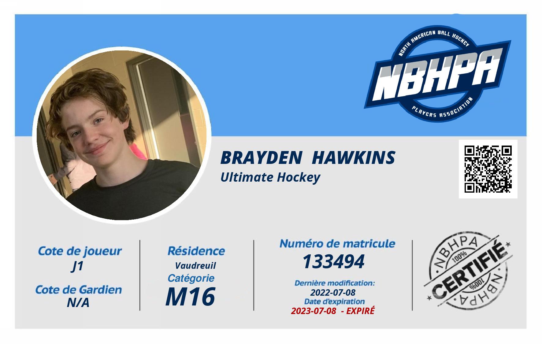 Brayden  Hawkins 