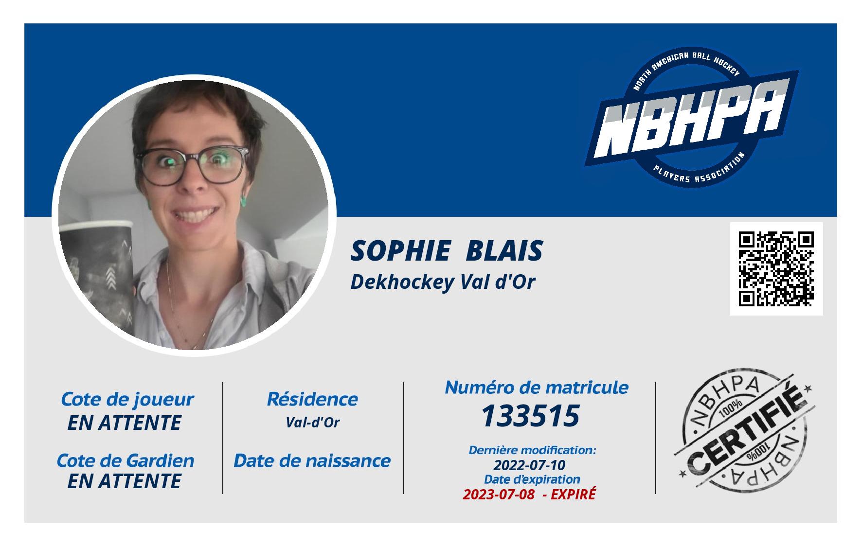 Sophie  Blais 
