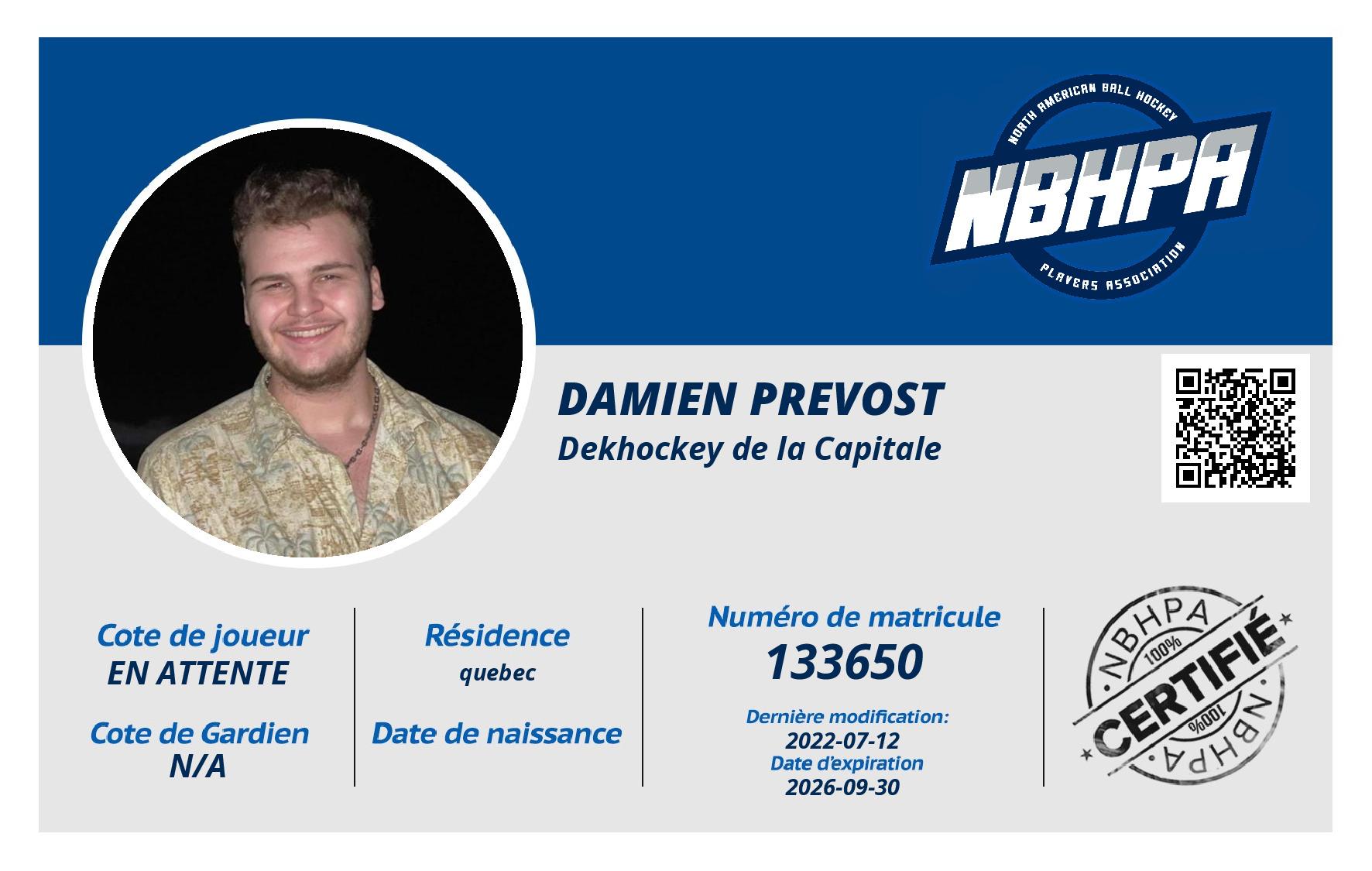 Damien Prevost