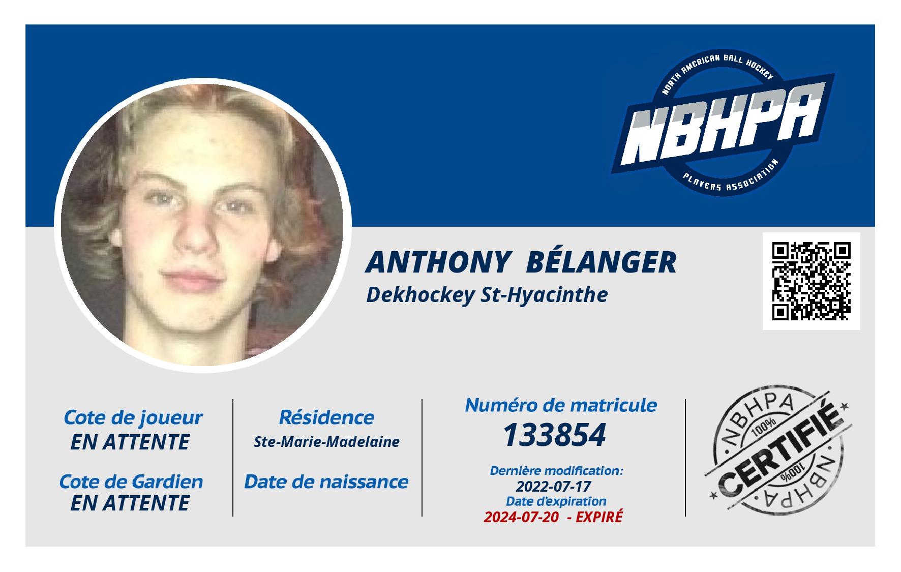 Anthony  Bélanger