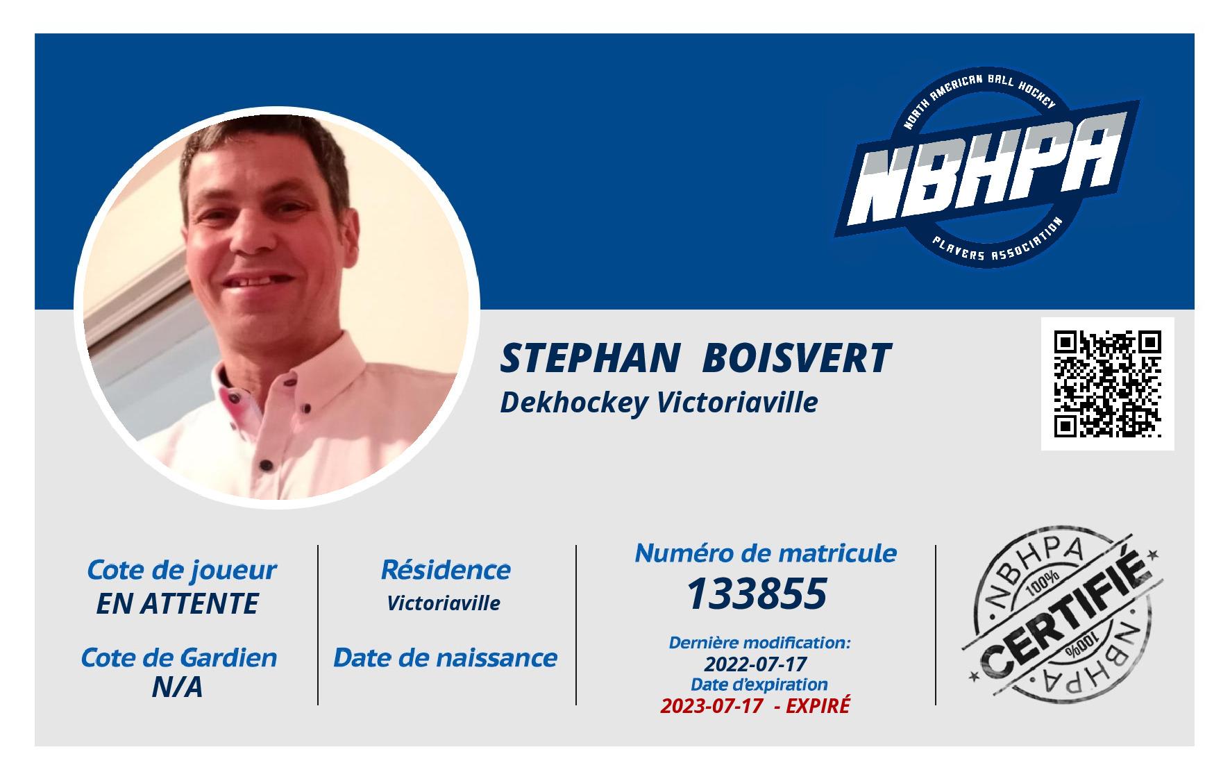 Stephan  Boisvert 