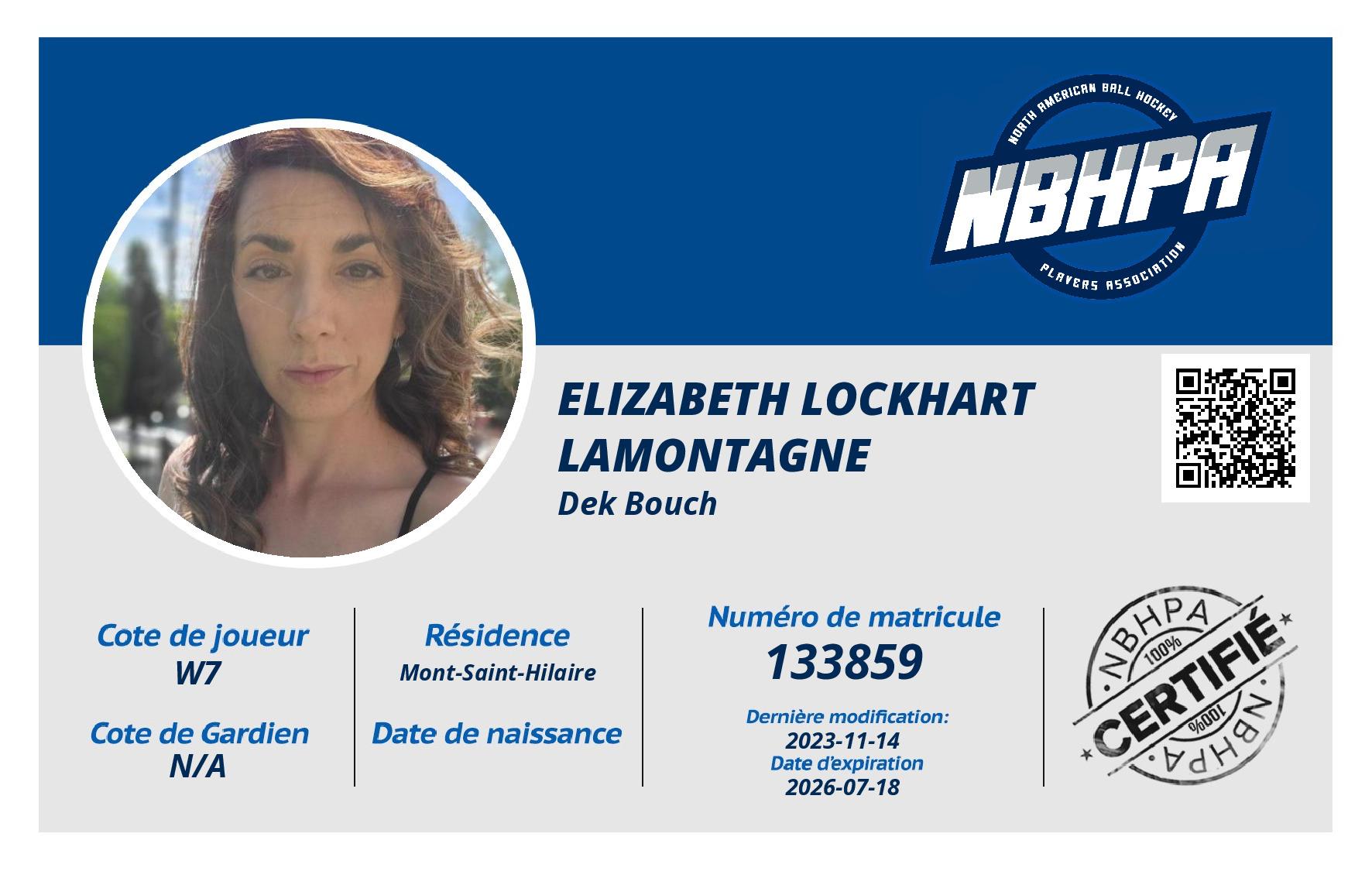 Elizabeth Lockhart Lamontagne