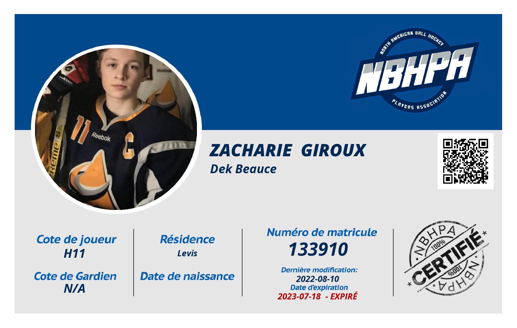 Zacharie  Giroux