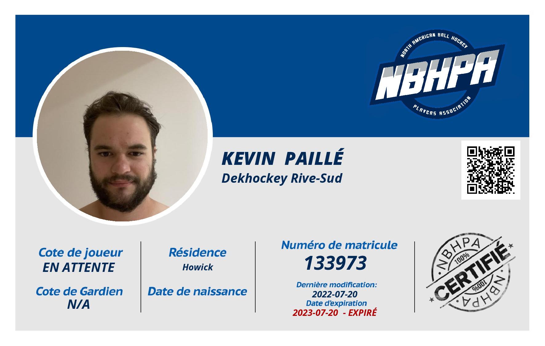 Kevin  Paillé