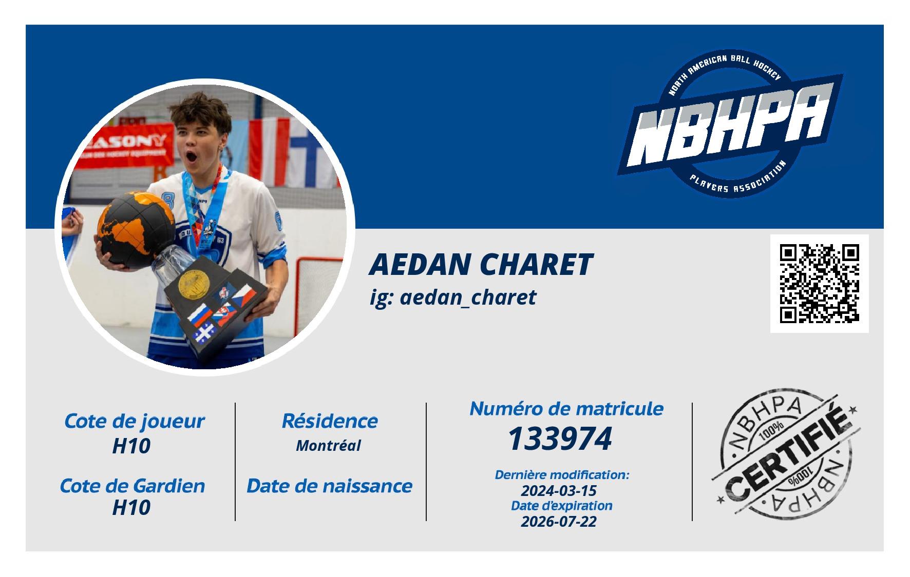Aedan Charet