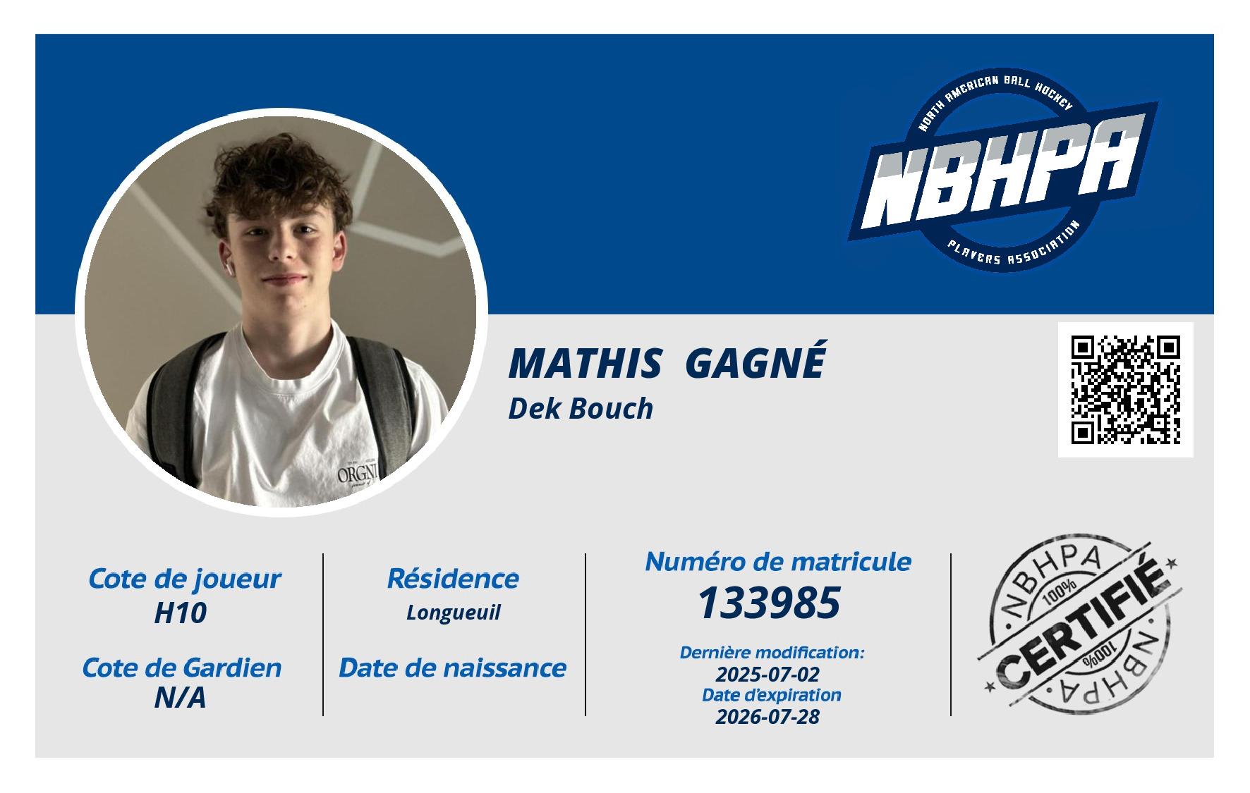Mathis  Gagné