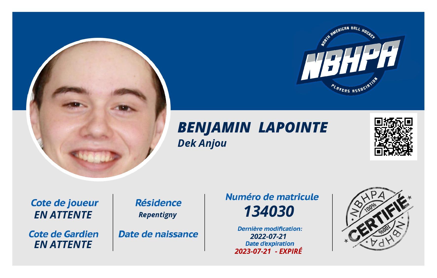 Benjamin  Lapointe