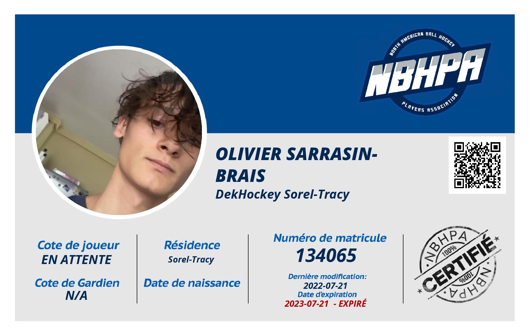 Olivier Sarrasin-Brais