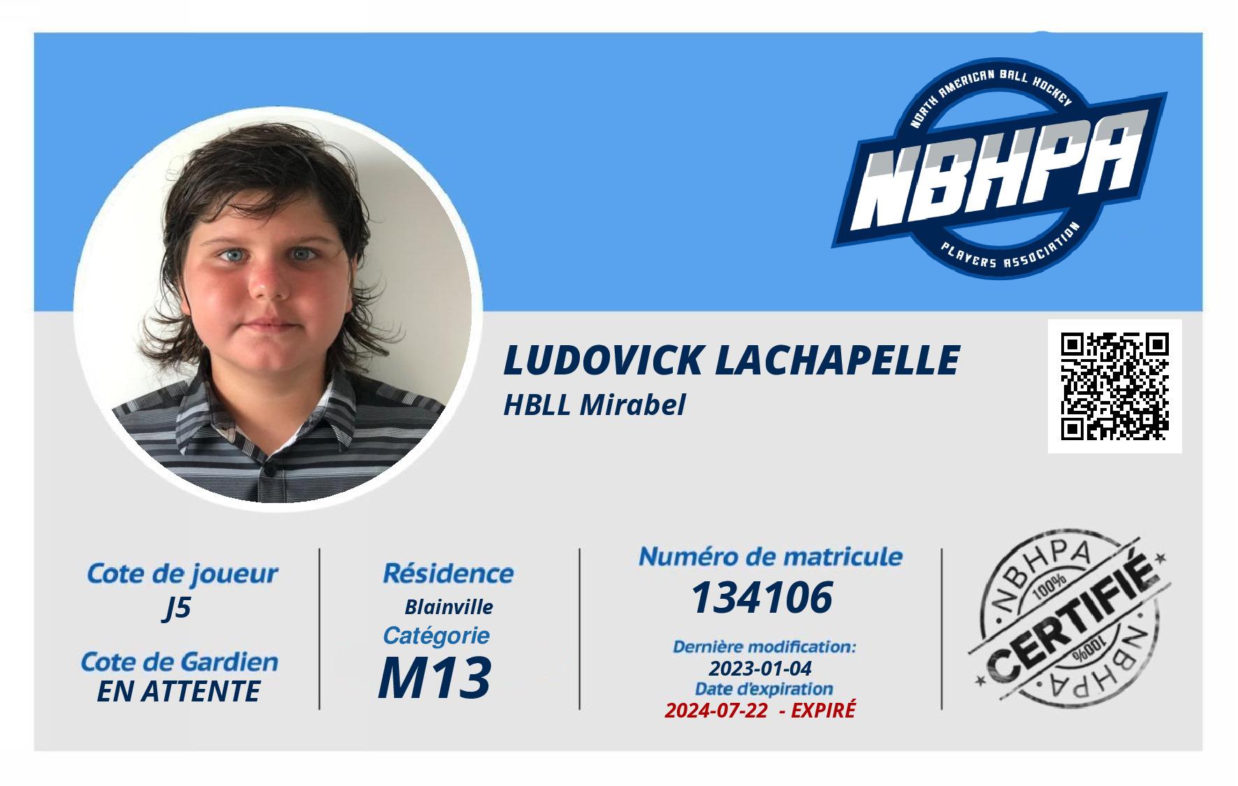 Ludovick Lachapelle