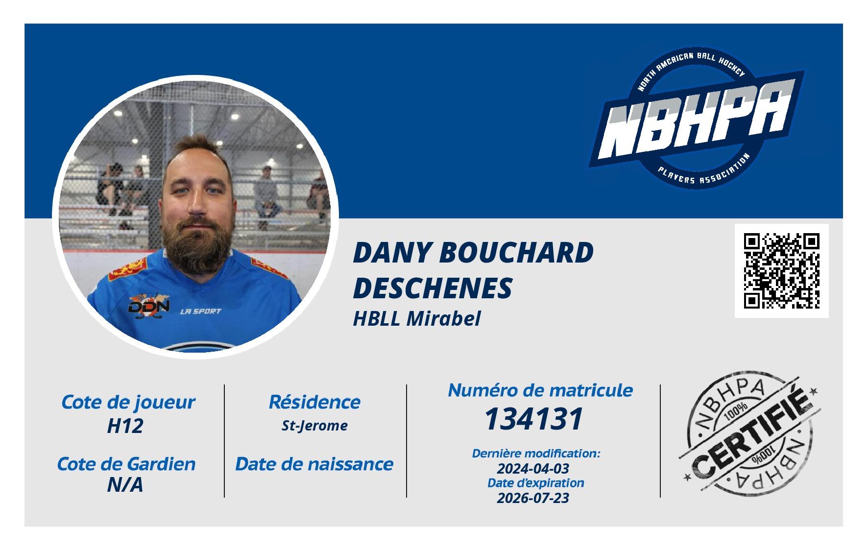Dany Bouchard Deschenes