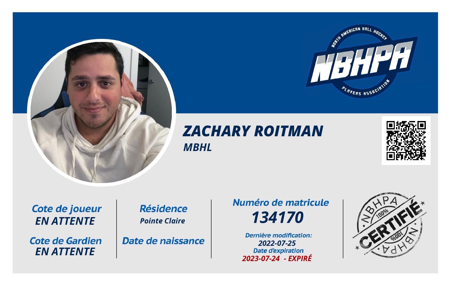 Zachary Roitman