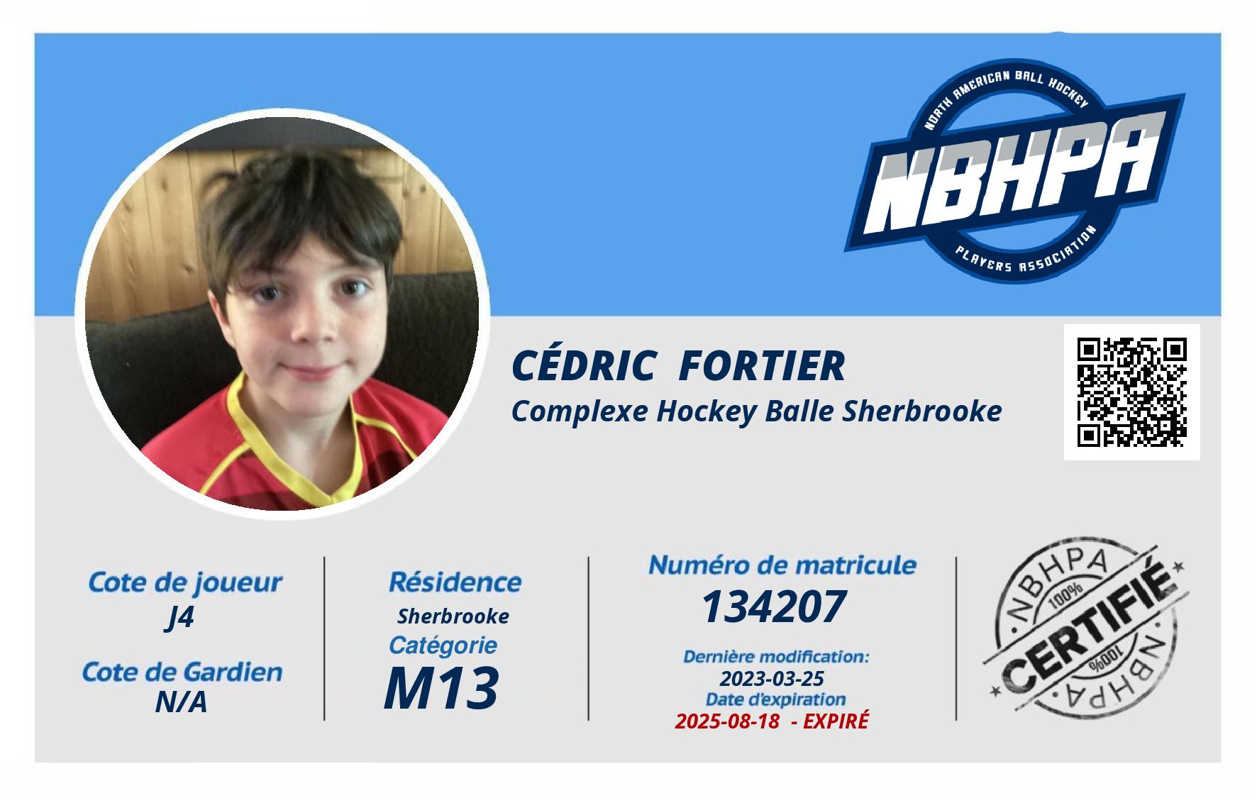 Cédric  Fortier