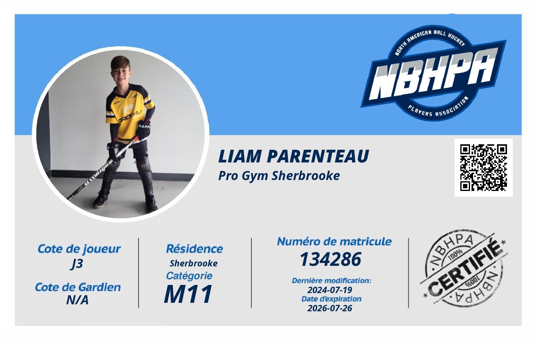 Liam Parenteau 
