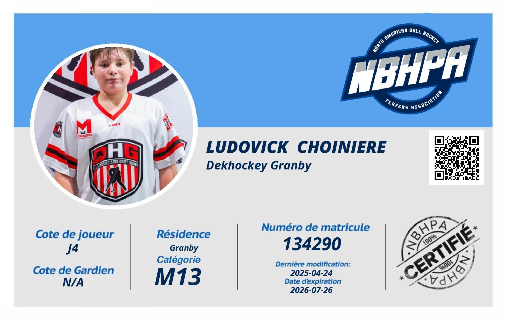 Ludovick  Choiniere