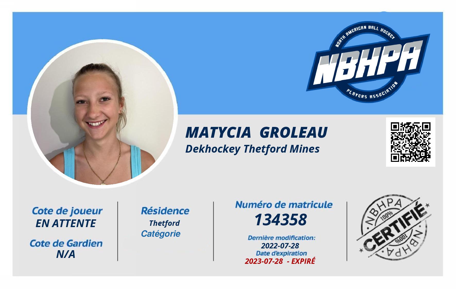Matycia  Groleau