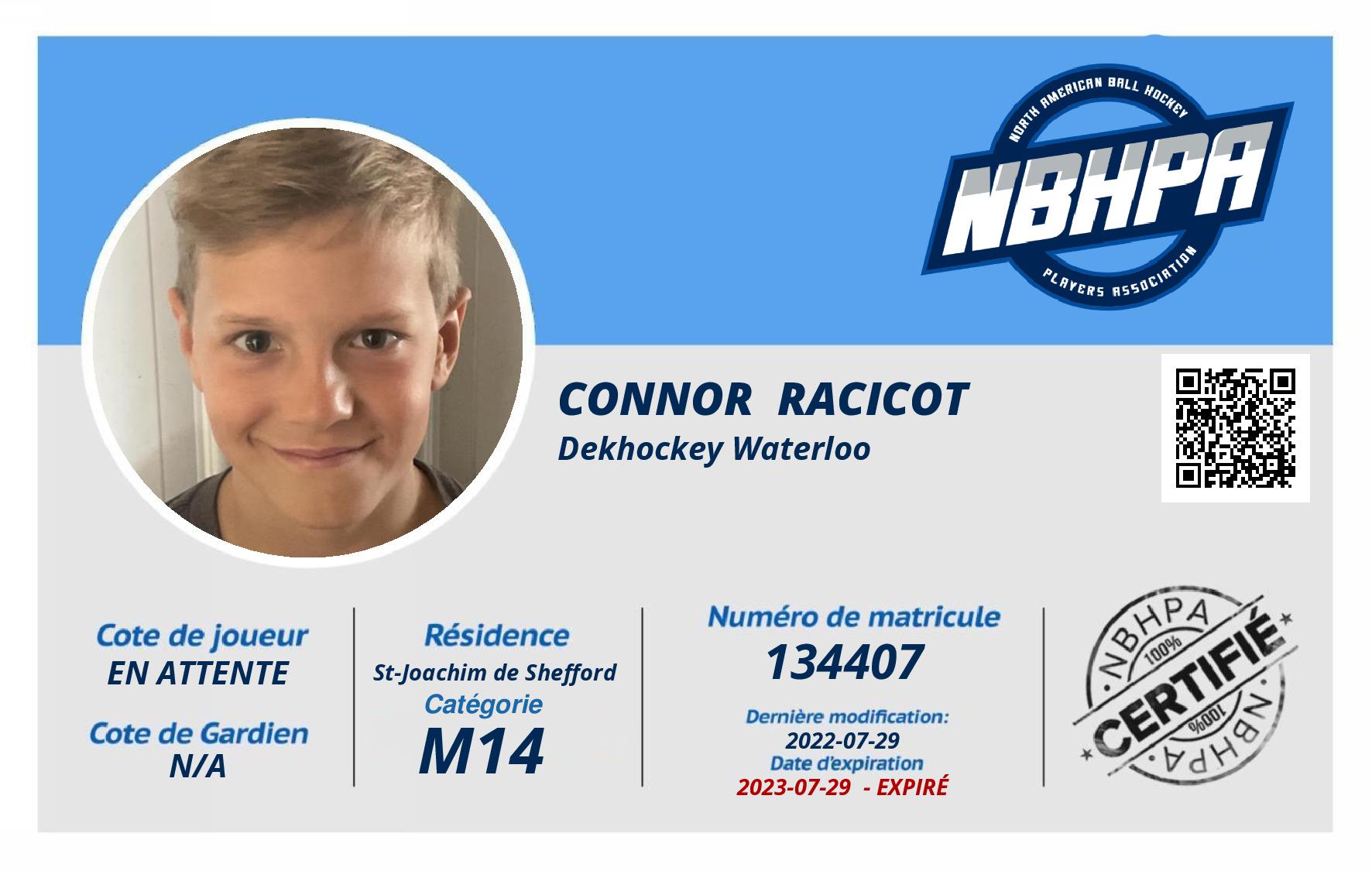 Connor  Racicot 