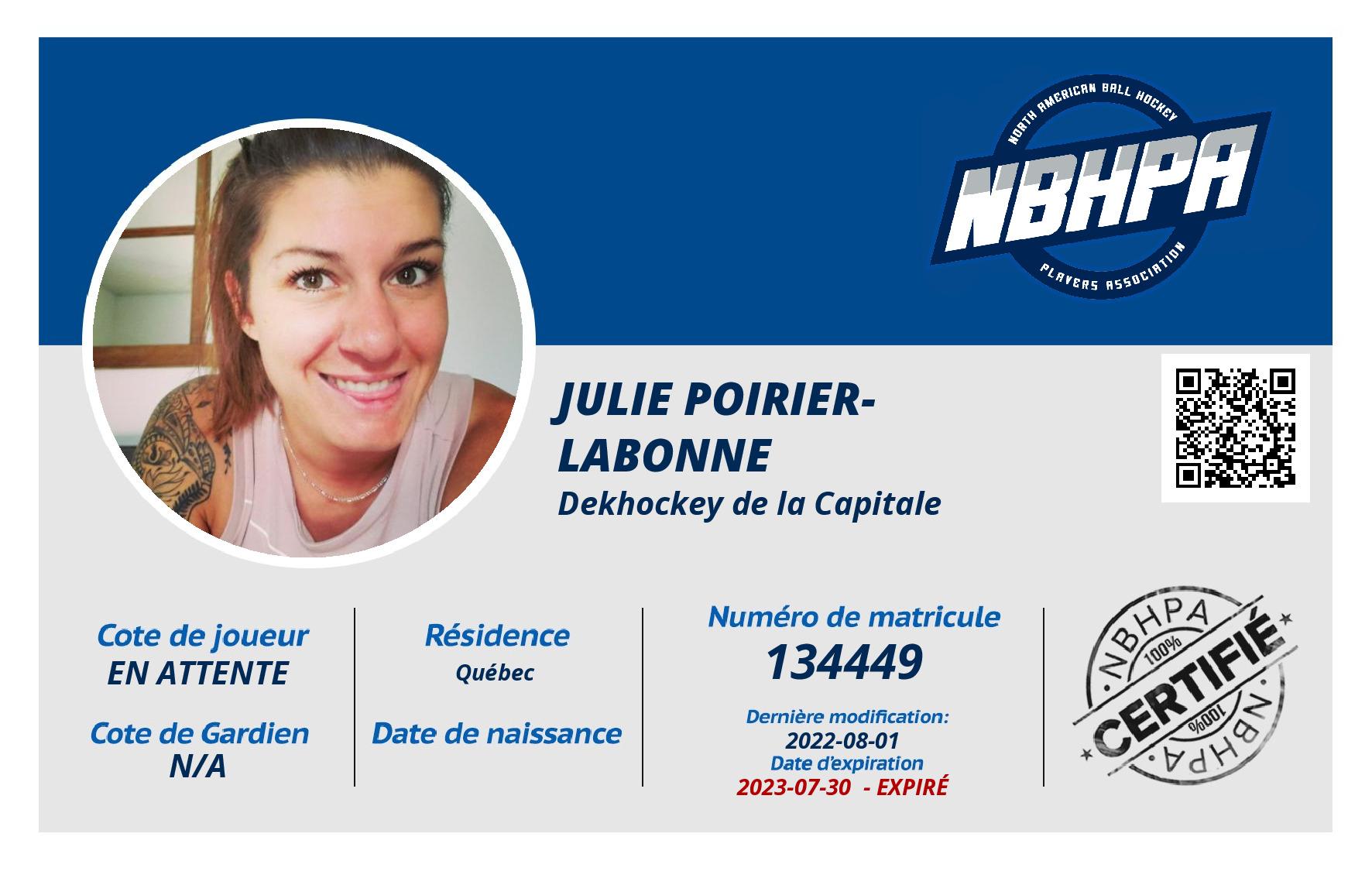 Julie Poirier-Labonne 