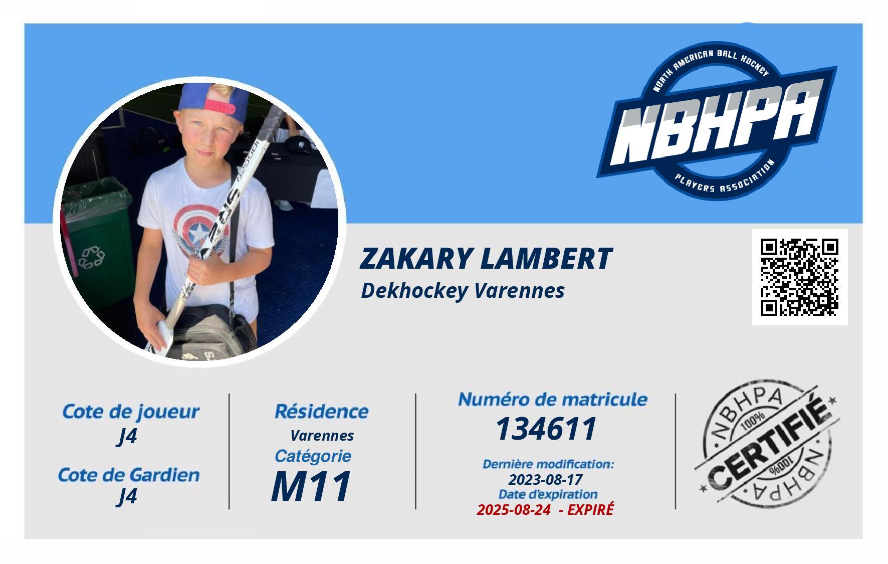 Zakary Lambert