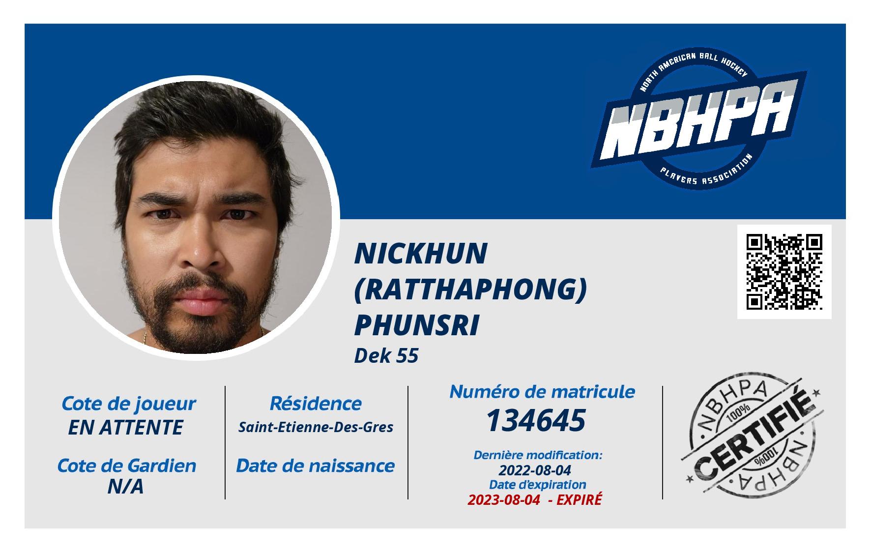 Nickhun (ratthaphong) Phunsri