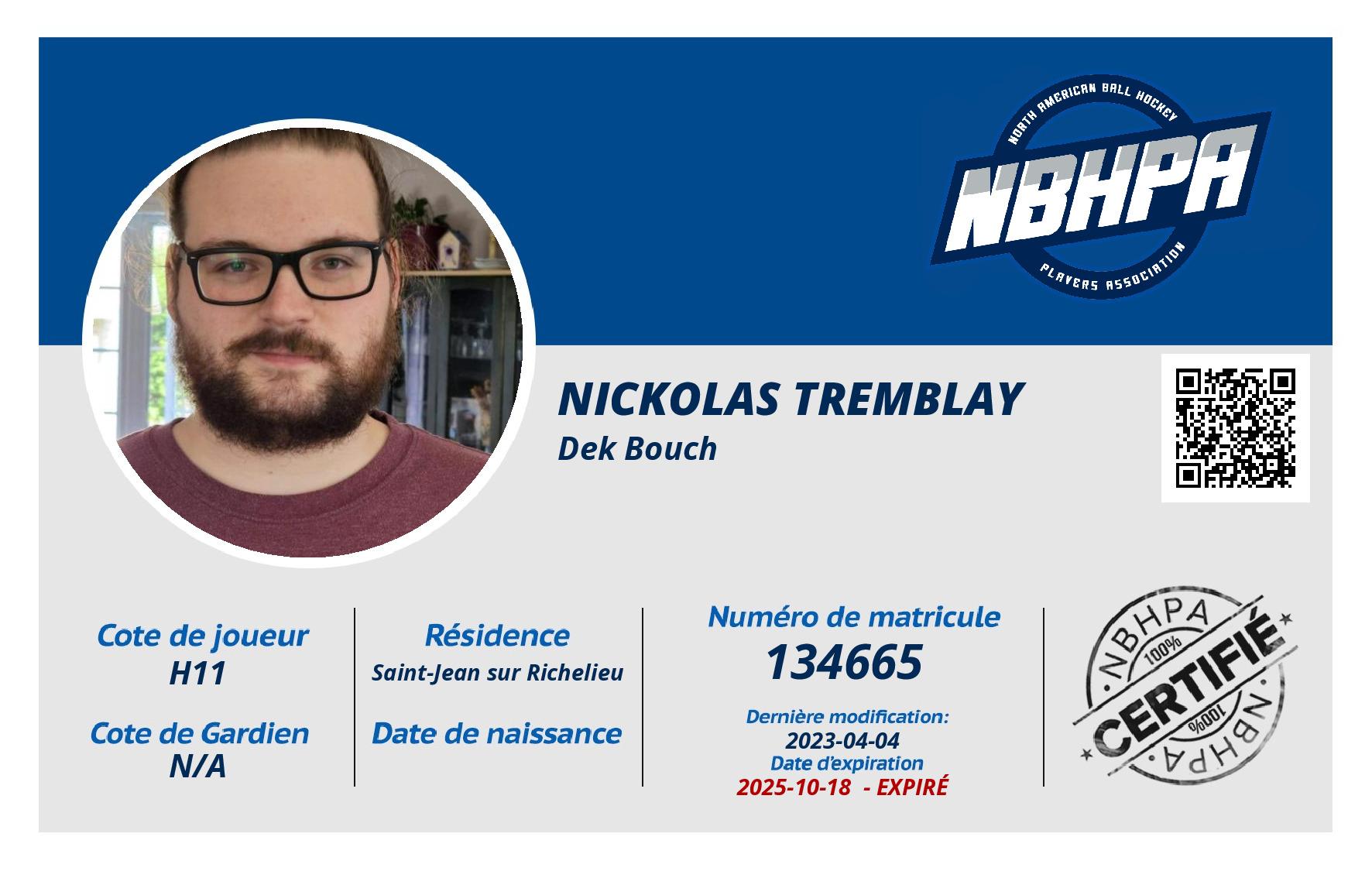 Nickolas Tremblay