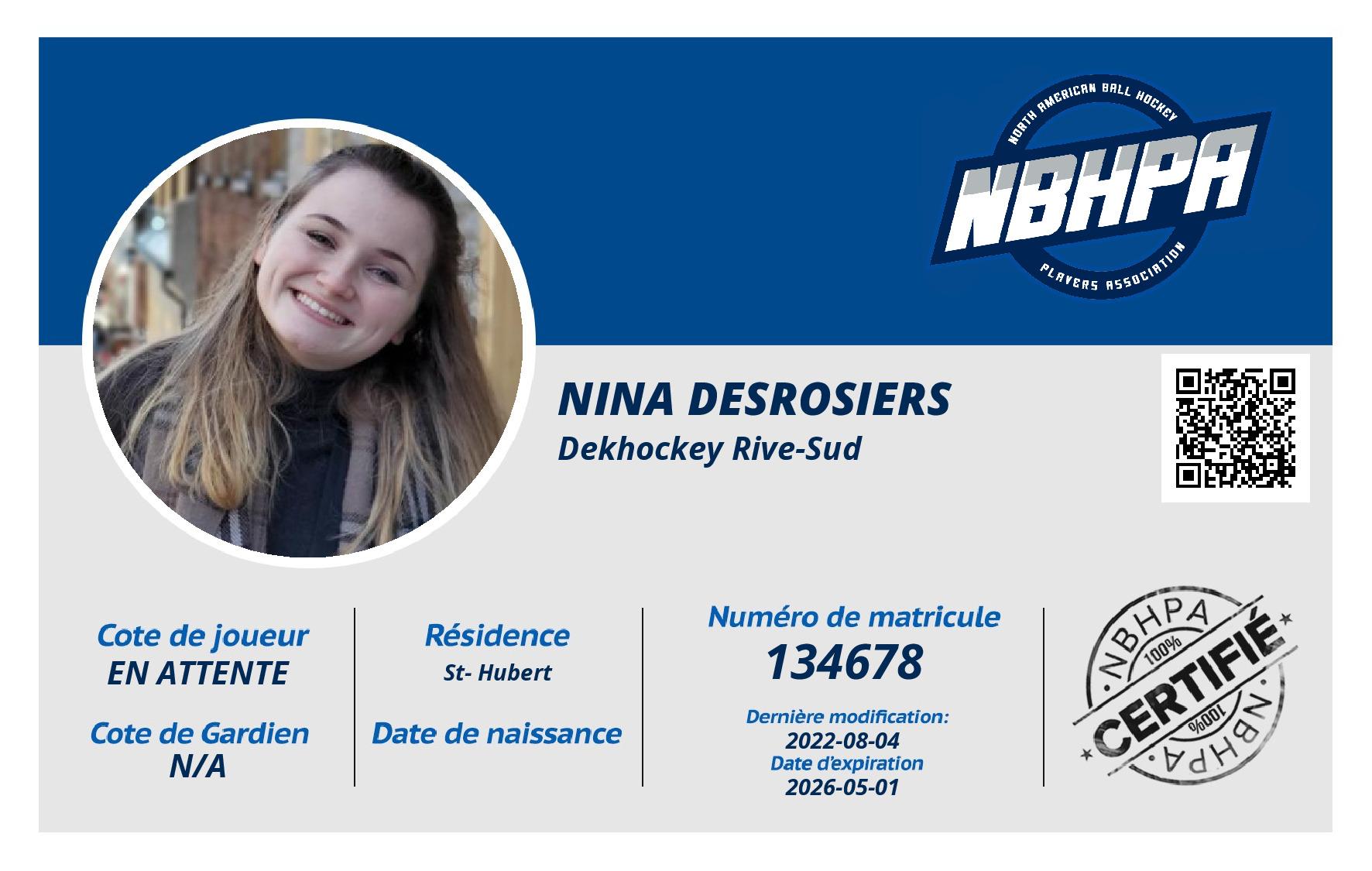 Nina Desrosiers