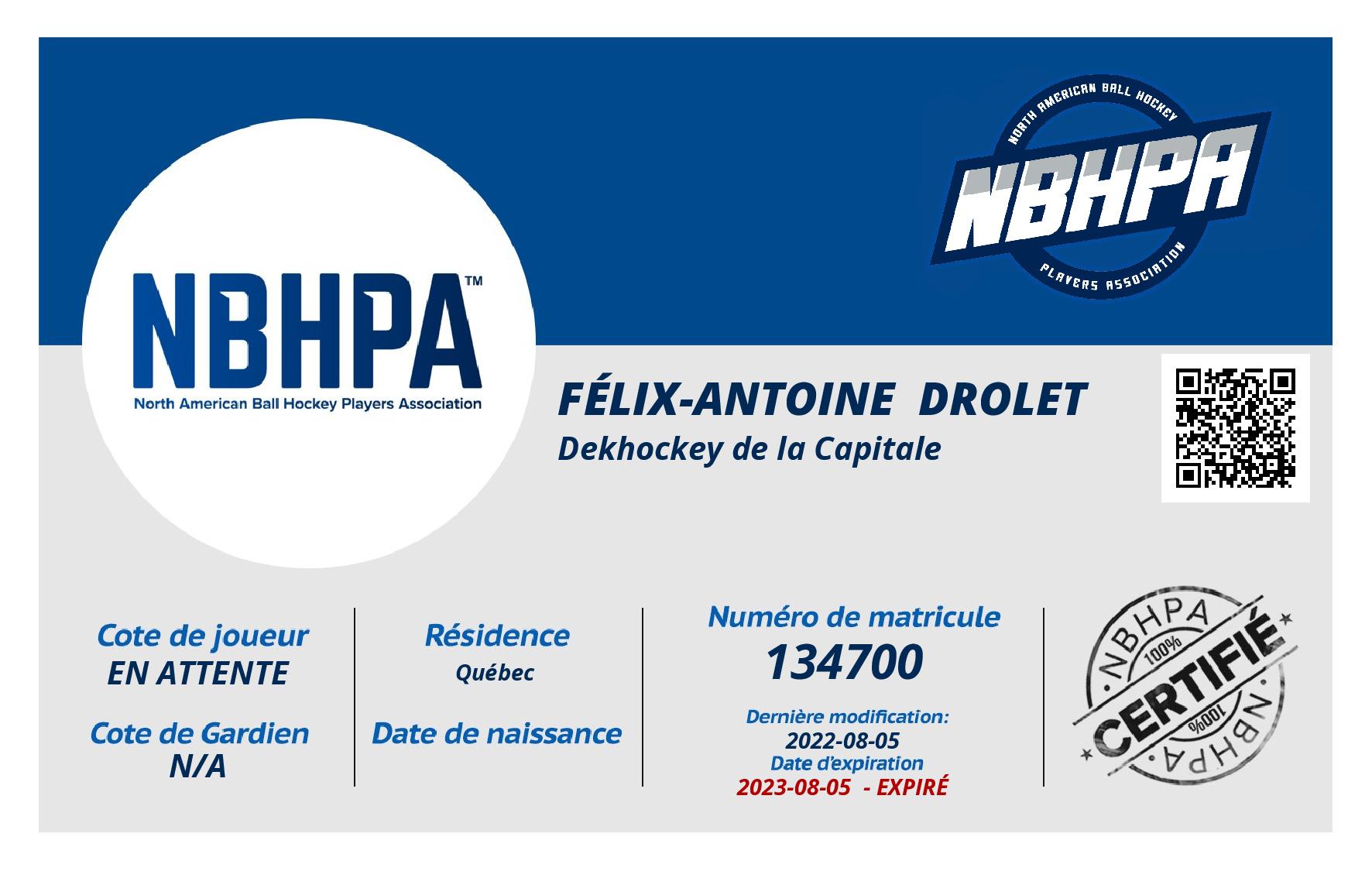 Félix-Antoine  Drolet 