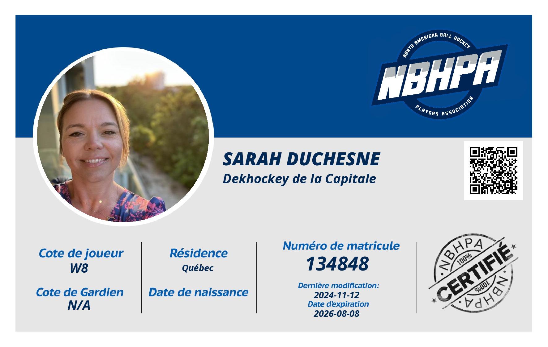Sarah Duchesne