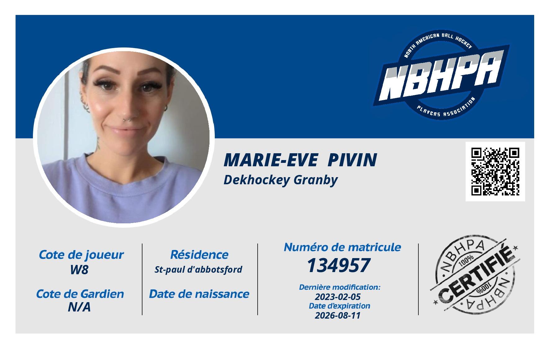 Marie-Eve  Pivin 