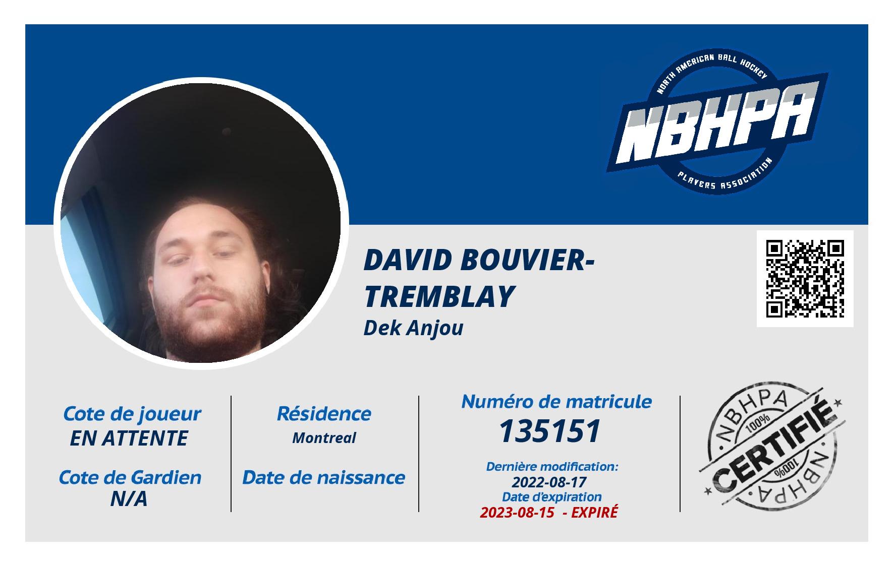 David Bouvier-Tremblay 