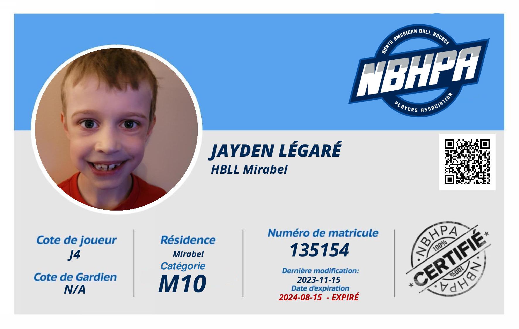 Jayden Légaré