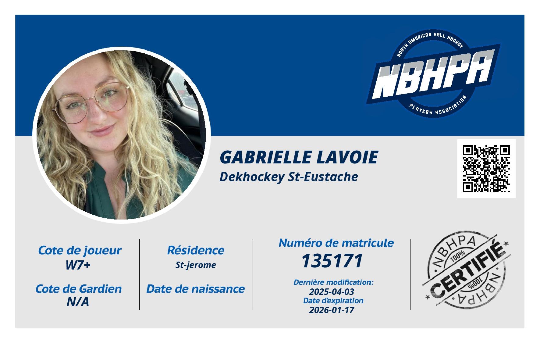 Gabrielle Lavoie