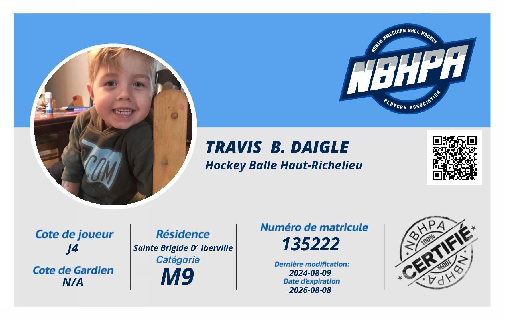 Travis  B. Daigle