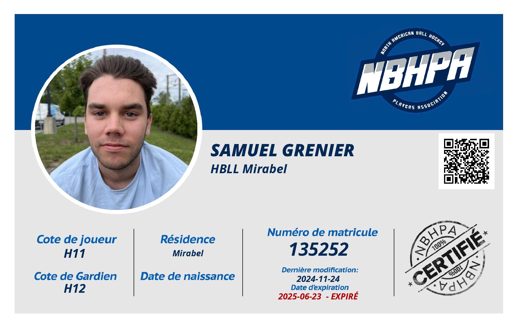 Samuel Grenier