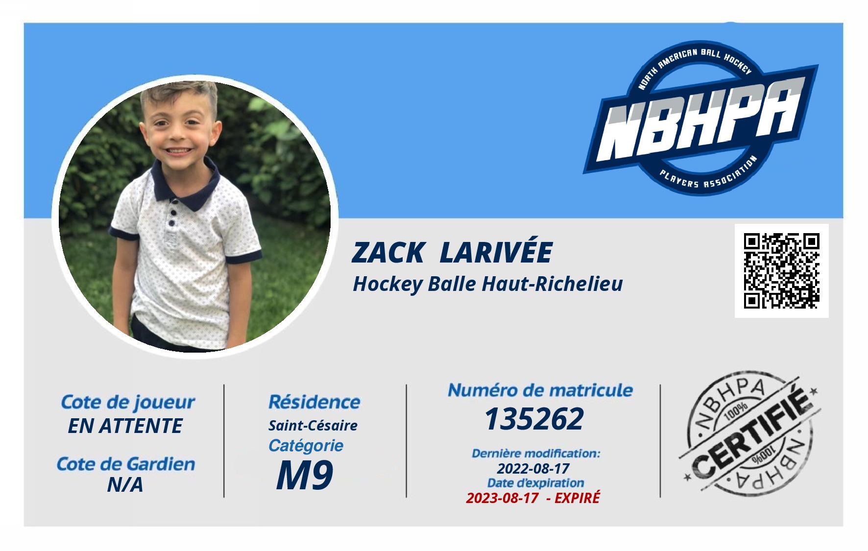 Zack  Larivée
