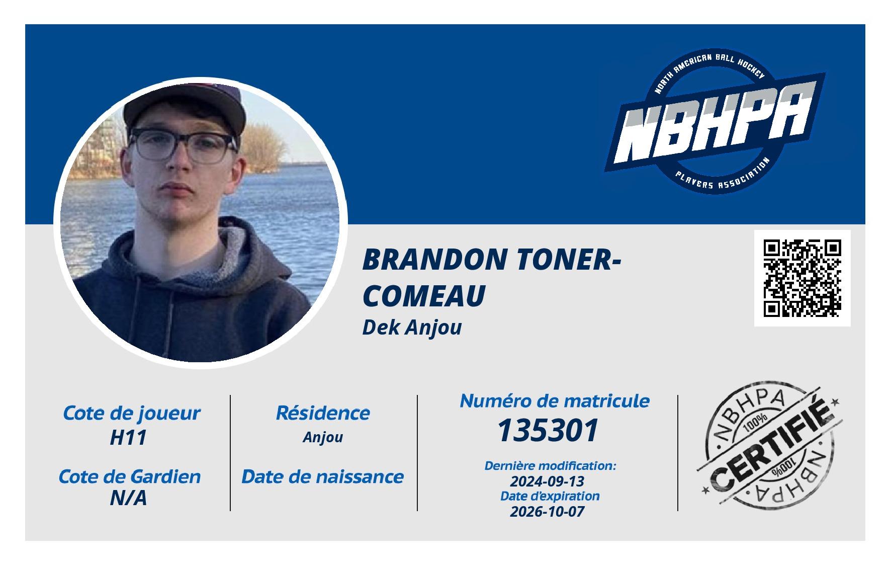 Brandon Toner-Comeau
