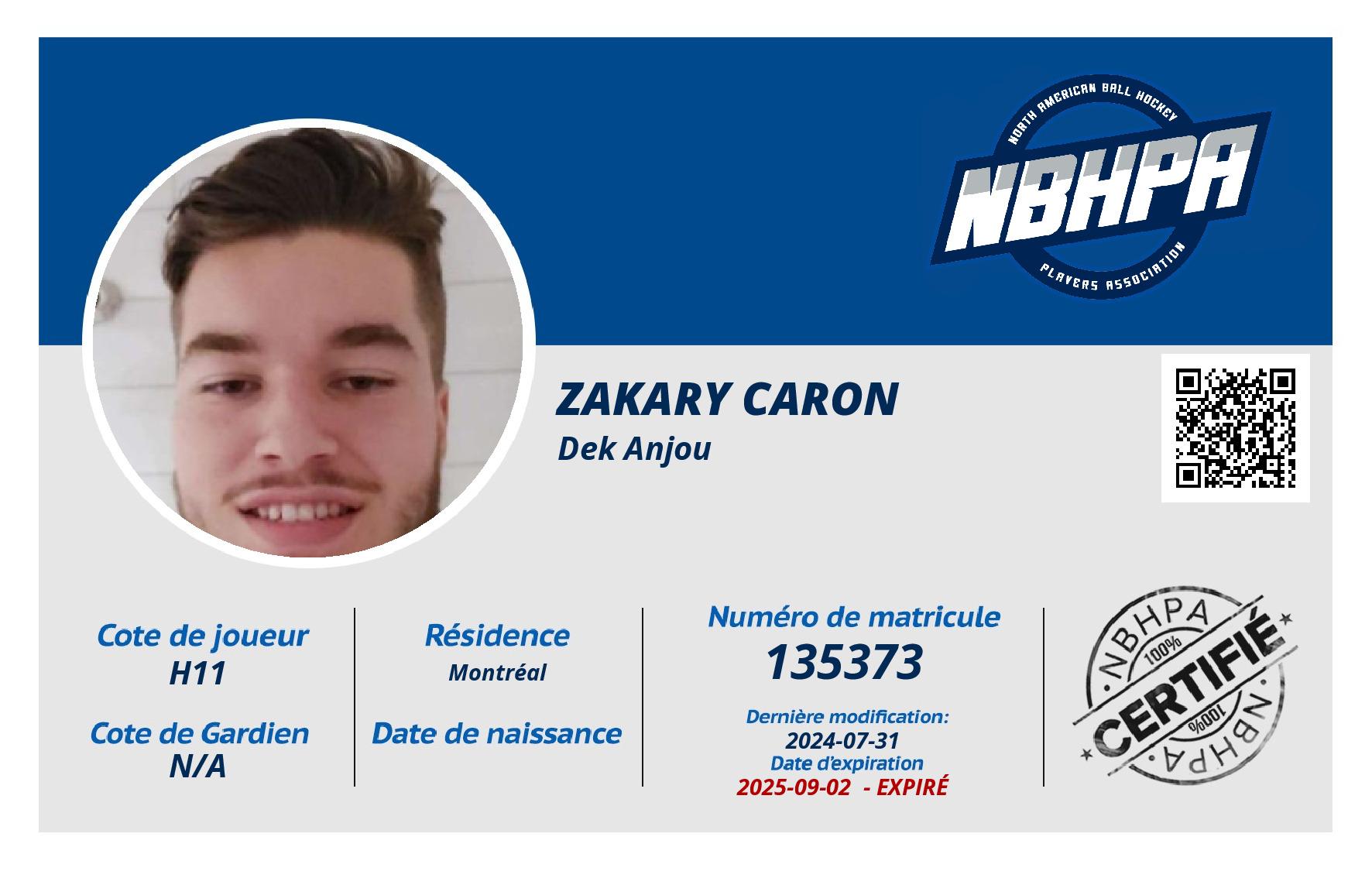 Zakary Caron