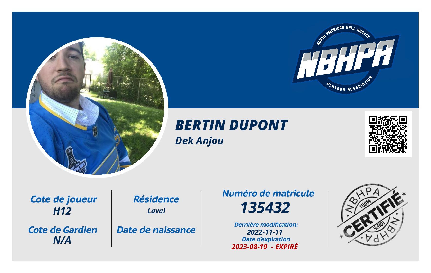 Bertin Dupont