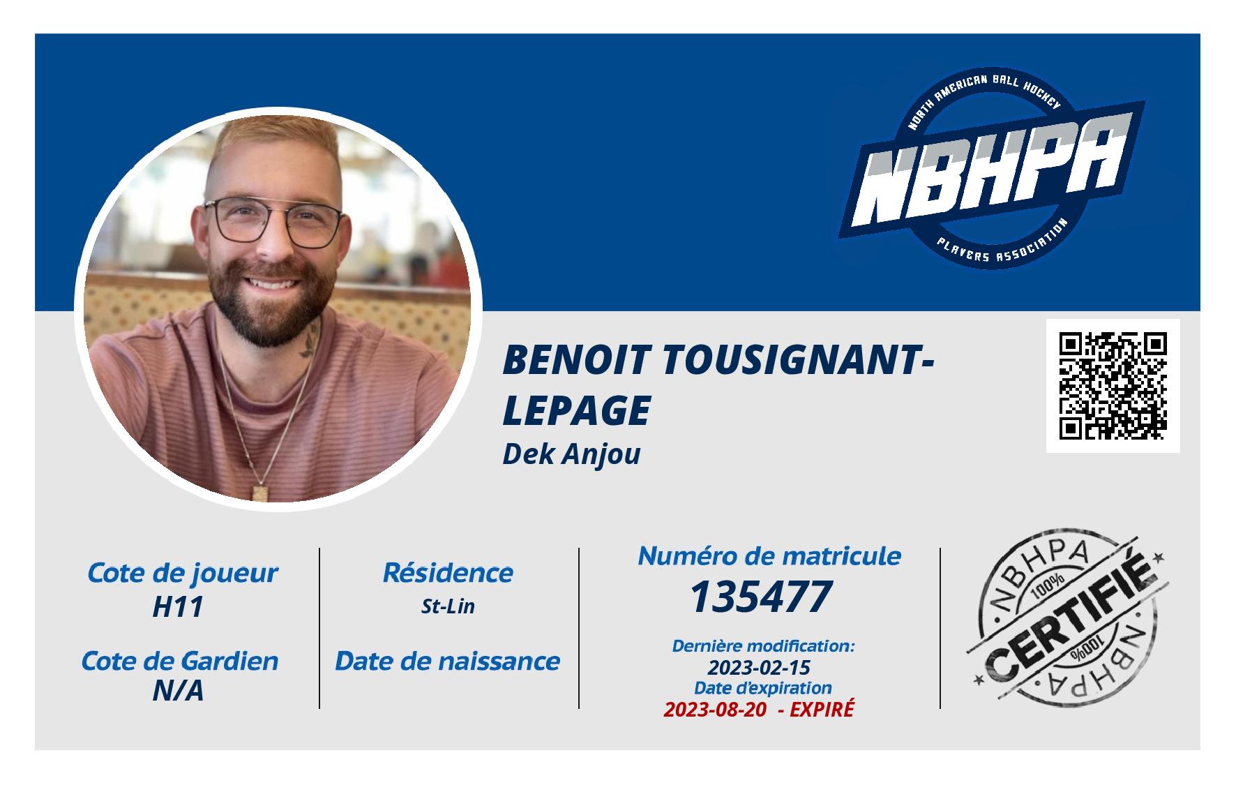 Benoit Tousignant-Lepage