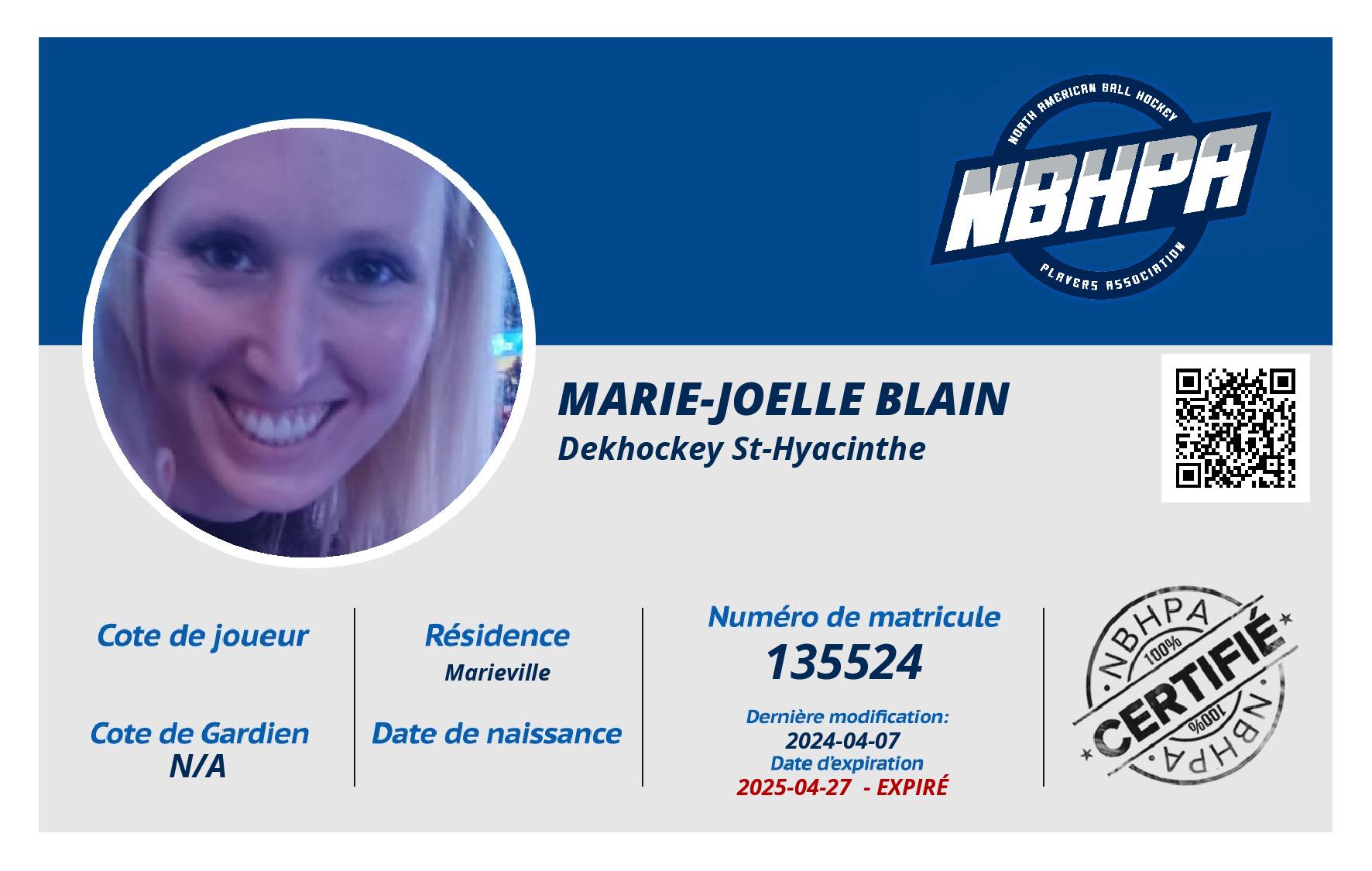 Marie-Joelle Blain