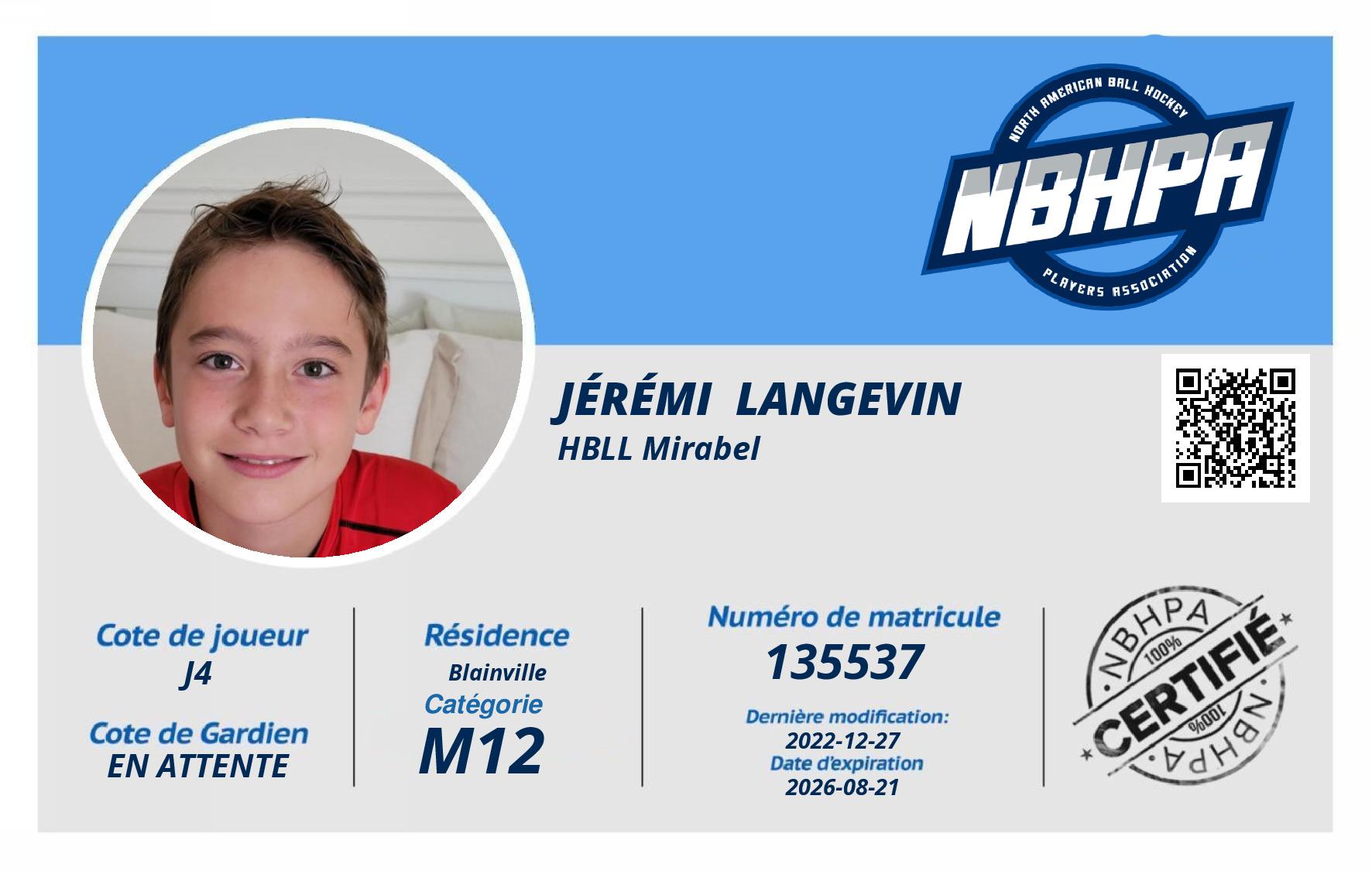 Jérémi  Langevin