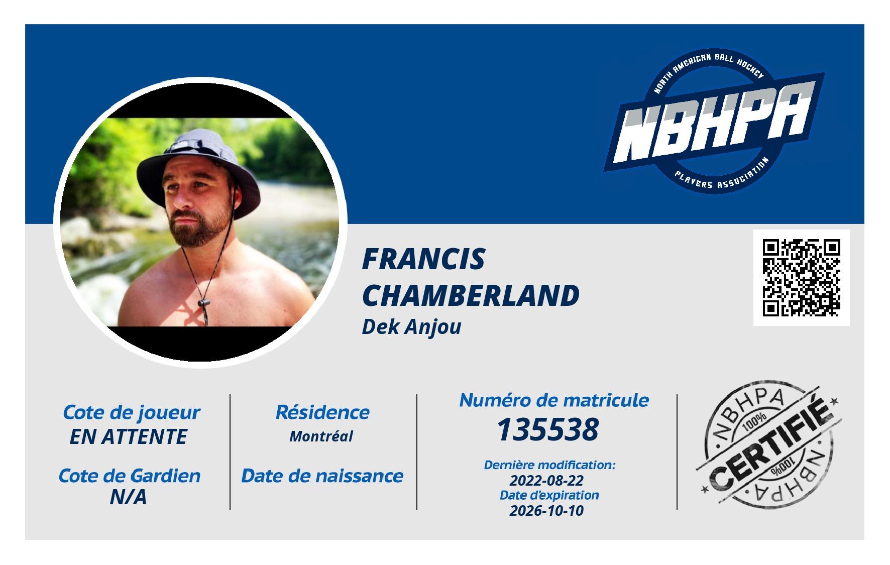 Francis  Chamberland 