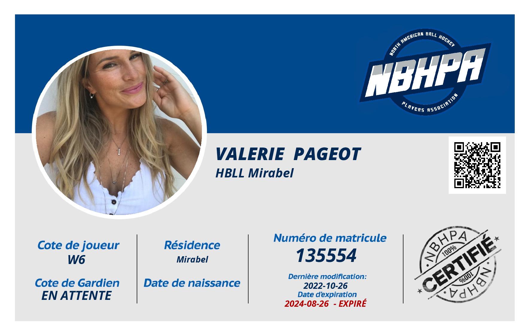 Valerie  Pageot